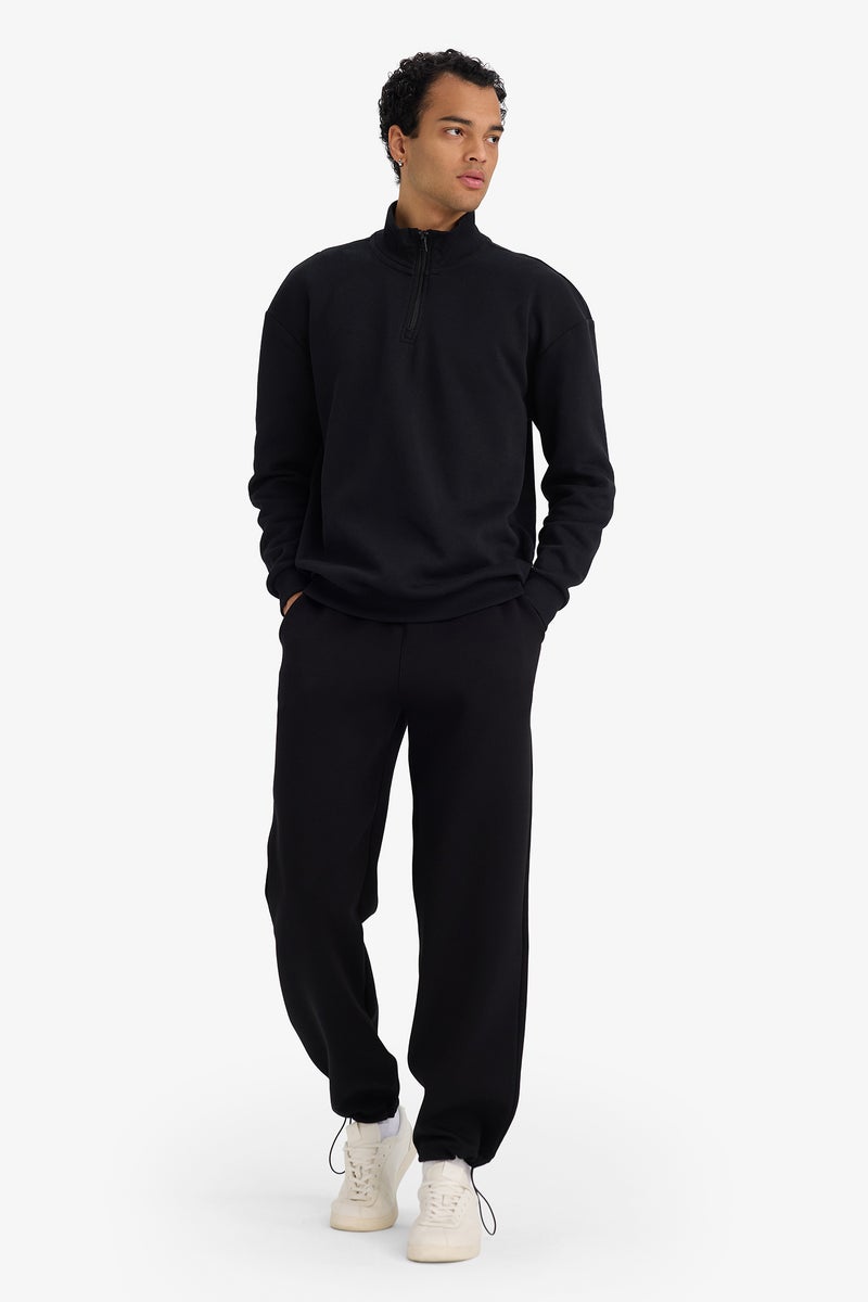 DeFacto Black Man Relax Fit Trousers Casual - Image 1